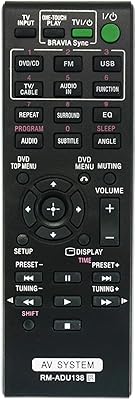 Nouvelle télécommande rm-adu138 adaptée au système de cinéma maison dvd sony dav-tz150 dav-tz140
