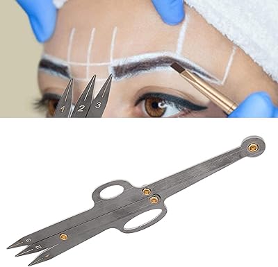 Outil de mesure réutilisable de la forme des sourcils en pourcentage d'or noir