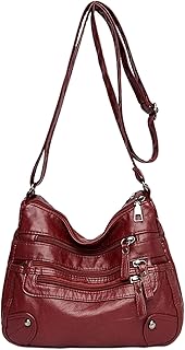 Un sac à bandoulière pour femme en cuir souple un multicouche au design