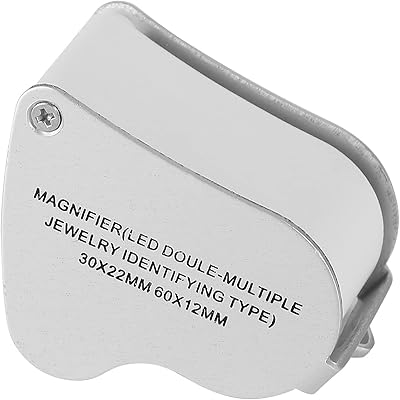 Loupe à bijoux, loupe à bijoux 30x 60x avec lumière led pour l'inspection