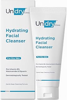 Nettoyant hydratant pour le visage non sec pour peaux sèches (100 ml) nettoyant doux et nettoyant en profondeur pour le visage, nettoyant pour le visage non desséchant pour femmes et hommes nettoyant pour le visage avec niacinamide, provitamine b5 et glycérine. Diaytar : L'intelligence commerciale au service du client