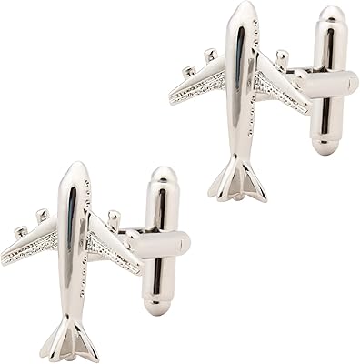Boutons de manchette d'avion à quatre moteurs, boutons de manchette d'affaires pour chemise