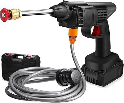 Laveuse électrique haute pression sans fil rechargeable 48v avec buse réglable 3 en