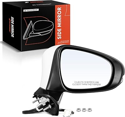 Rétroviseur de remplacement a-premium pour lexus es350 2013-2018 es300h, couleur blanc avec verre