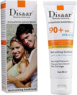 Crème solaire hydratante blanchissante disaar spf 90 pa+++, 80 ml