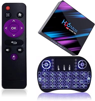 Boîtier tv h96 max android 10.0, boîtier tv 4k ultra hd, usb3.0 rk3318