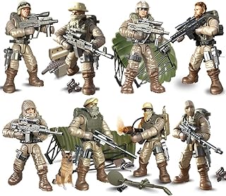 Ensemble de petits blocs de construction militaires des forces spéciales d'ulanlan avec armes