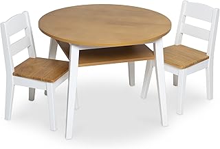 Ensemble table ronde en bois et 2 chaises melissa & doug - meubles