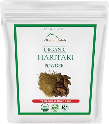 Poudre de haritaki biologique - kailash herbals - certifié biologique par l'usda, 1/2