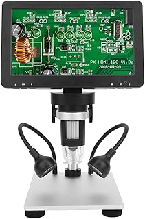 Microscope électrique numérique haute précision douki ki 12mp haute définition 7 pouces 1200x