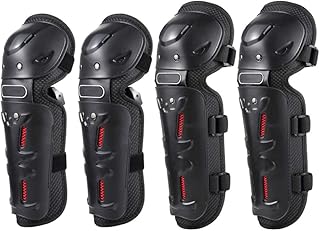 4 pièces genouillère et coudière pour vtt cyclisme moto vélo cyclisme sports