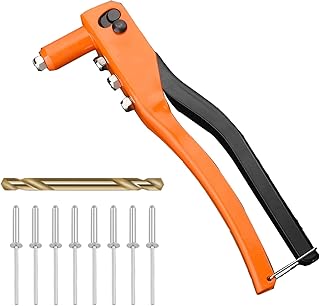 Kit de machine à riveter professionnelle de 8 pouces avec rivets de 4