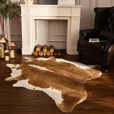 Tapis de luxe benron à imprimé vache 52" x 63" 62" 75" tapis