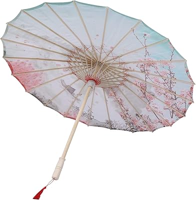 Nobesti chinois japonais vintage asiatique soie huilé papier parapluie pour fête de mariage photographie cosplay costume (rouge). Diaytar Sénégal : Le plaisir d'acheter sans se priver