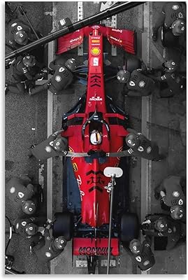 Affiche sur toile de voiture de course zxin f1 affiche murale d'art moderne