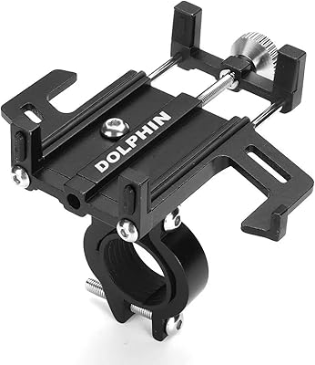 Support de téléphone pour moto en alliage d'aluminium avec support rotatif à 360