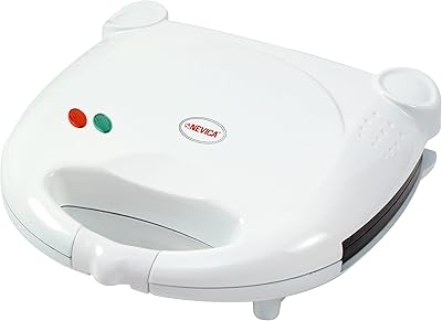 Machine à panini et grill nevica, blanc - modèle nv-451sm
