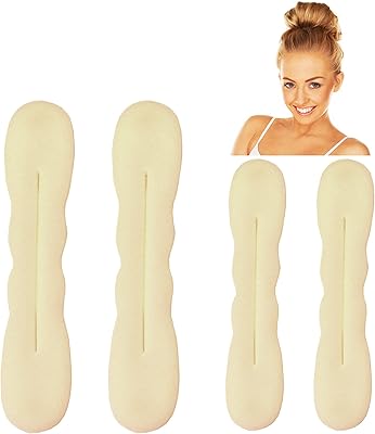 Machine à chignons 4 pièces magique en mousse blonde beige outil de formation