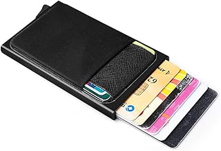 Portefeuille en aluminium avec blocage rfid pour homme, avec porte-carte d'identité, portefeuille