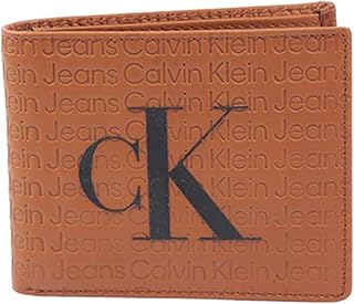 Portefeuille fin en cuir avec monogramme rfid calvin klein pour hommes