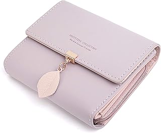 Uto petit portefeuille en cuir pu pour femmes avec porte-cartes, petit porte-monnaie à fermeture éclair, rose petit. Votre shopping simplifié de A à Z avec Diaytar