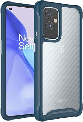 Coque en matériau hybride carbone tudia pour oneplus 9 5g (2021)