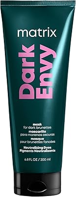 Masque capillaire matrix total results dark envy, neutralisant de couleur rouge, 200 ml
