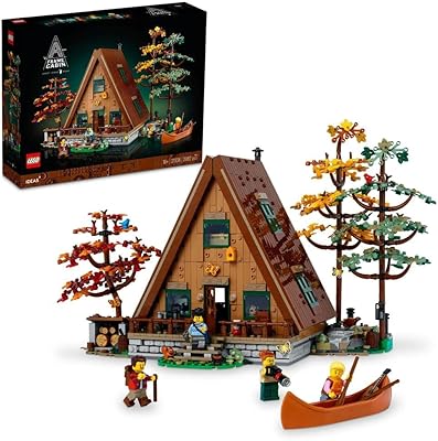 Lego® ideas 21338 kit de construction de cabine en a pour adultes