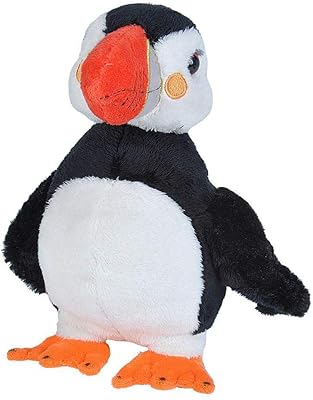 Wild republic atlantic puffin peluche douce, cadeaux pour enfants, créatures marines, 20 cm