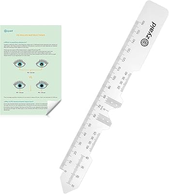 Règle pd avec manuel d'instructions règle de distance pupillaire pour mesure optique simple