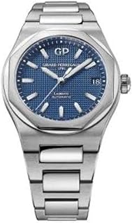 ساعة girard perregaux laureato ستانلس ستيل 42 مم للرجال