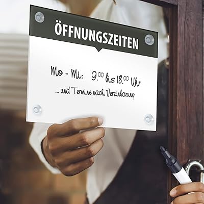 Panneau horaire ouvert flexible et inscriptible verre acrylique perforé avec 4
