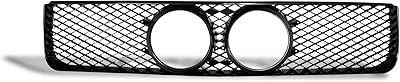 Grille en maille de pare-chocs avant armordillo usa 8720844 noir piano pour ford