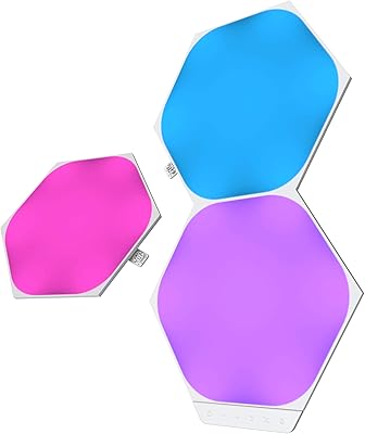 Kit d'extension hexagonale nano leaf par chips - système de panneau led wi-fi