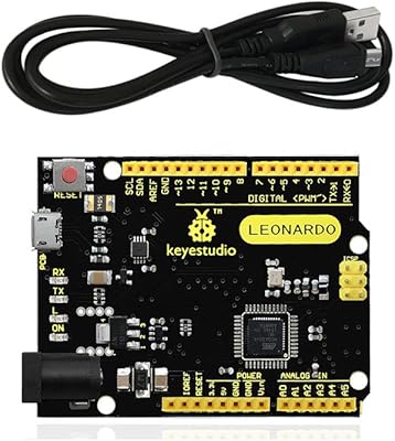 Carte de développement leonardo r3 avec câble usb pour arduino de keystudio