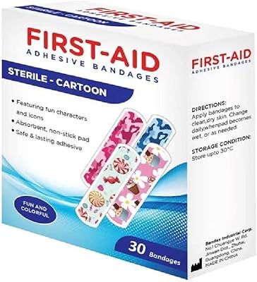 Bandages stériles de premiers secours pour enfants à partir de 30 pièces