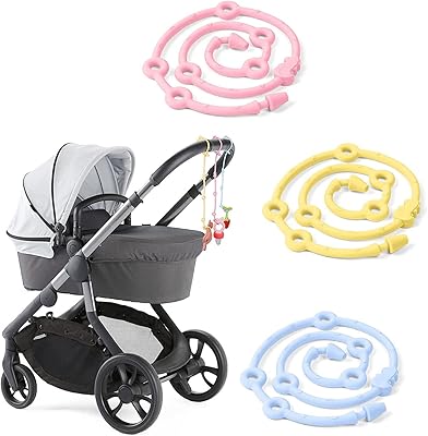 Sangles de sécurité pour jouets, paquet de 3 attaches-tétine en silicone, attaches-tétine réglables