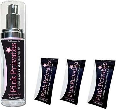 Crème blanchissante pink privates pour zones sensibles, 29,5 ml + feuille pink privates