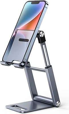 Support de téléphone en métal ugreen réglable en hauteur pour iphone pliable compatible