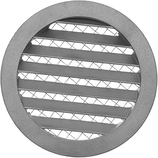 Grille de ventilation circulaire en aluminium, taille 125 mm // 5 pouces, couleur