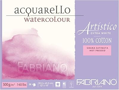 Fabriano modèle de papier aquarelle artistico 00303045 presse à chaud. Diaytar Sénégal : Simplicité, rapidité, économie