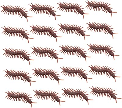 Canight 60 pièces simulation mille-pattes jouet pour animaux de compagnie jouet pour enfants