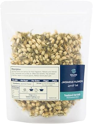 Tisane à la fleur de jasmin, riche en antioxydants, au goût pur et naturel, sans caféine, pour soulager le stress et soutenir l'immunité, 60 grammes. Diaytar : Des promotions exceptionnelles toute l'année pour tous les Sénégalais