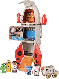 Cb toys - coffret de jeu amation rocket ship 7 pièces