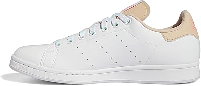 Baskets stan smith pour femme, blanc/halo blush/rouge acide, 14, blanc/halo blush/rouge acide