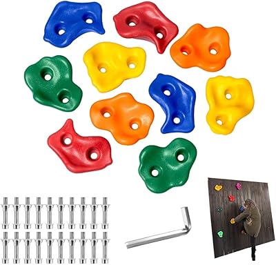 Beauty 10 pièces ensemble de supports d'escalade pour enfants accessoires de jeu