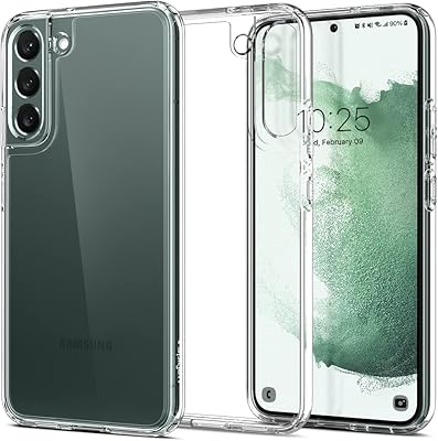 Coque spigen ultra hybrid conçue pour samsung galaxy s22 (2022) - transparente