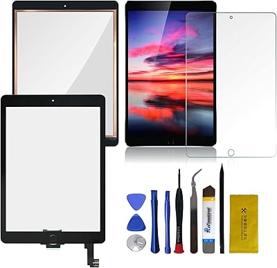 Ensemble numériseur d'écran tactile de remplacement anorca pour ipad air 2 a1567 a1566