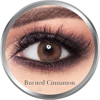 Lentilles de contact amara burnt cinnamon, lentilles de contact cosmétiques originales unisexes, jetables