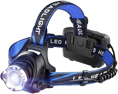 Lampe frontale led avec 3 modes d'éclairage de casque pour le camping, la pêche,